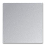 A silver square with a white background